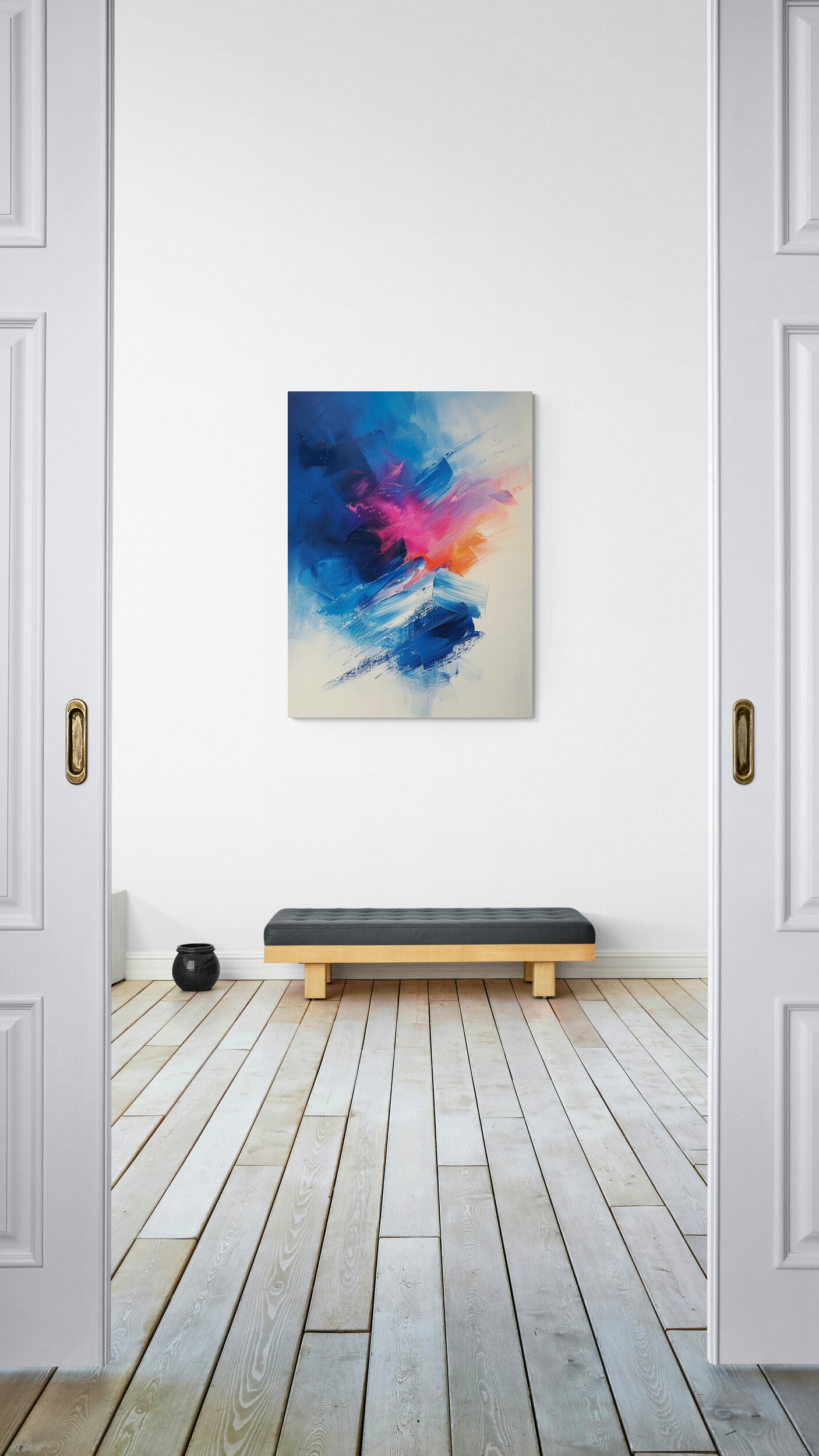 bright-interior-with-bench-seat-and-urn