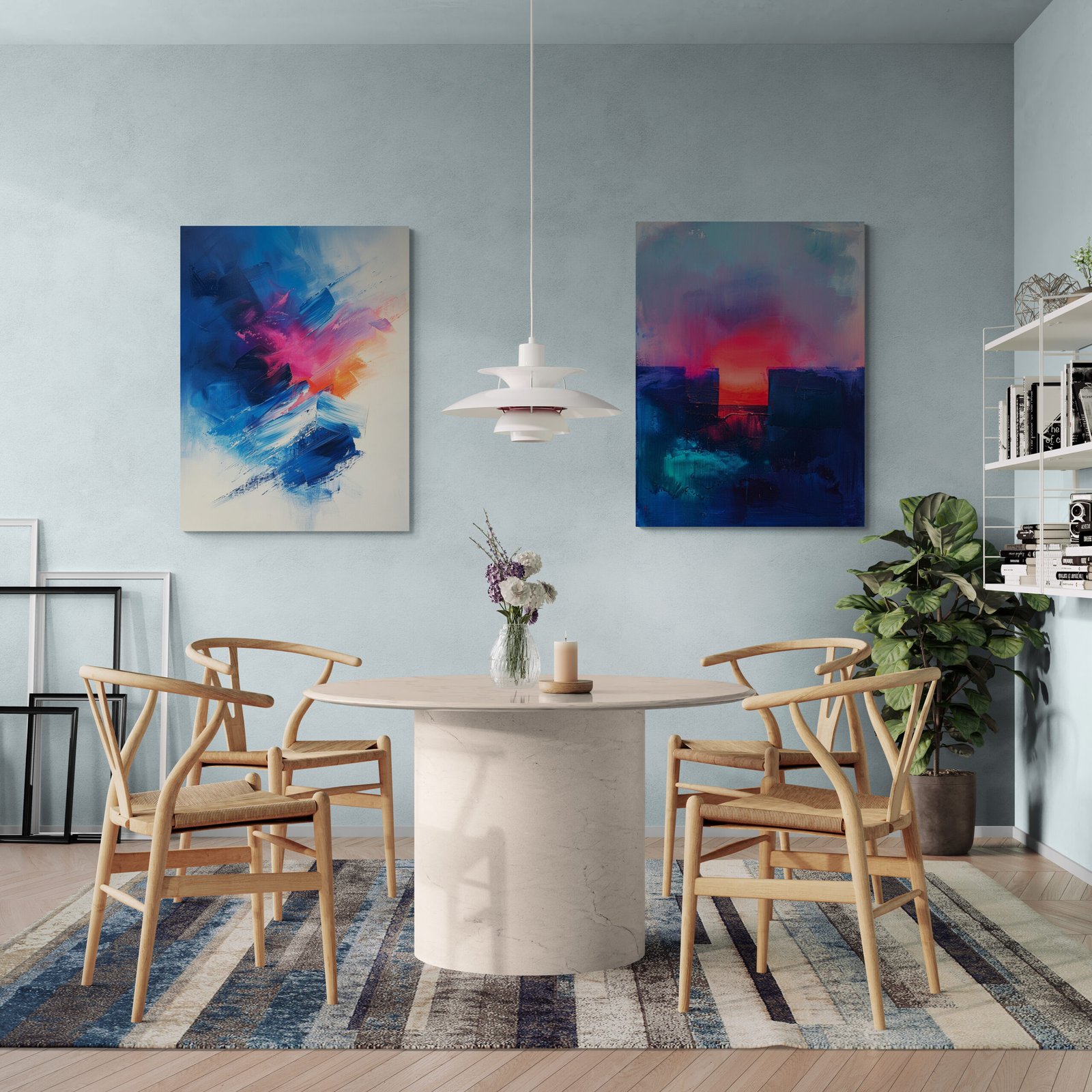 dining-room-with-a-large-houseplant